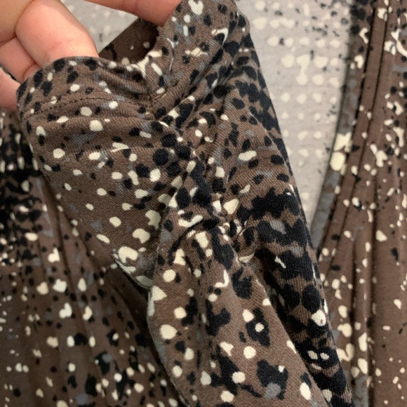 Cabi Long Sleeve Dot Wrap Dress | Size Small - Picture 5 of 13